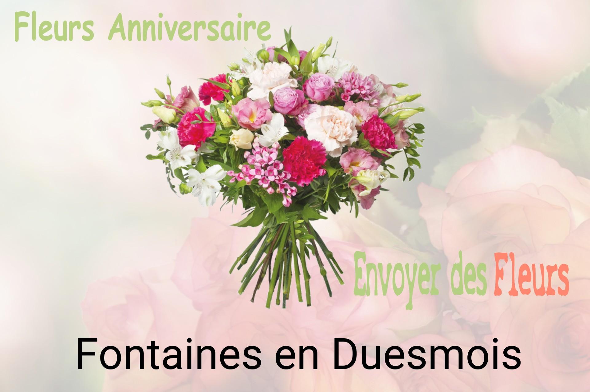 Bouquet de fleurs d’anniversaire livré à Fontaines-en-Duesmois