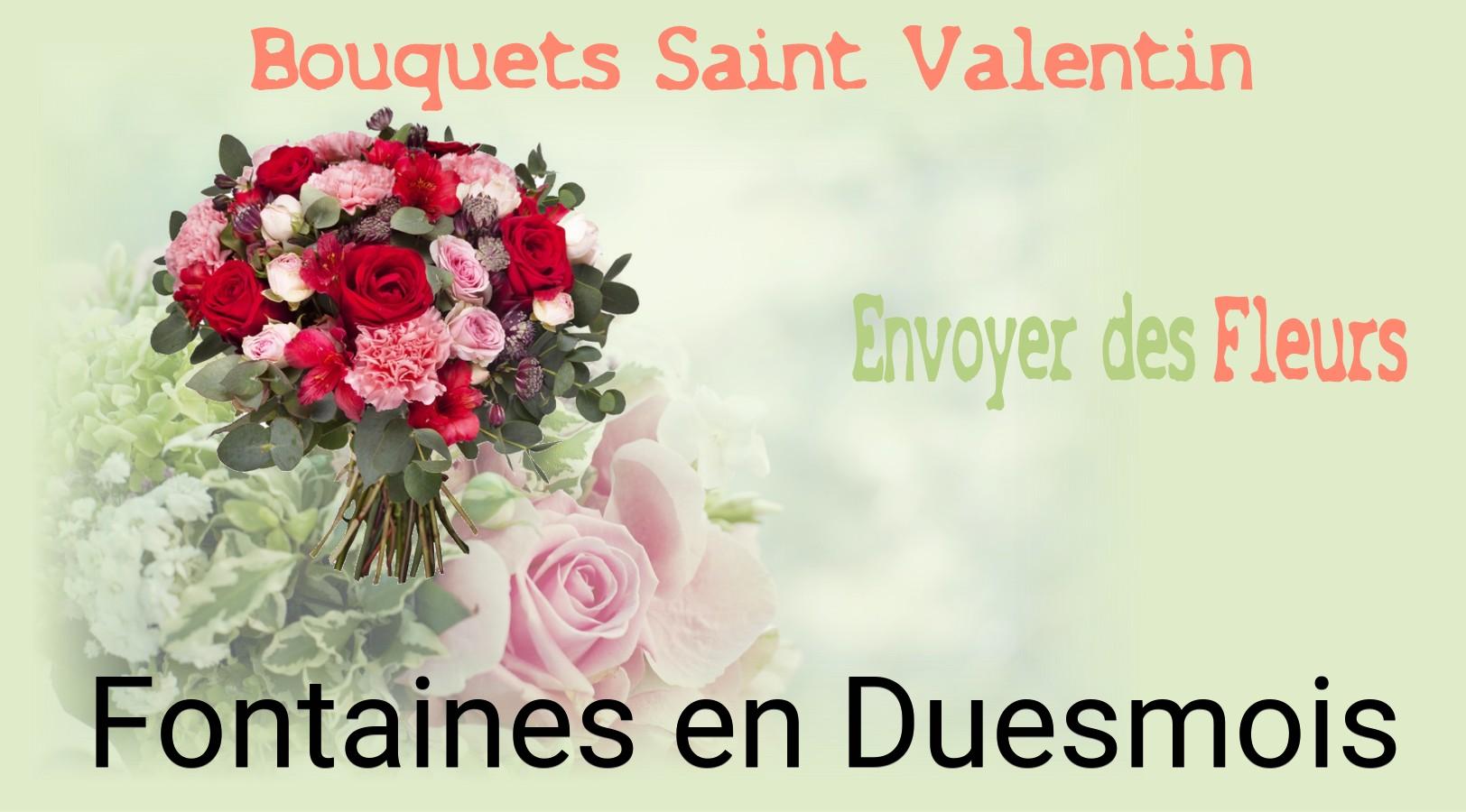 Roses de Saint-Valentin livrées à Fontaines-en-Duesmois